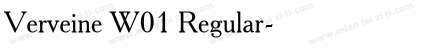 Verveine W01 Regular字体转换